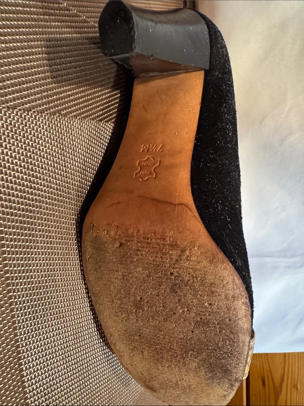 Micheal Kors suede and snake skin heels